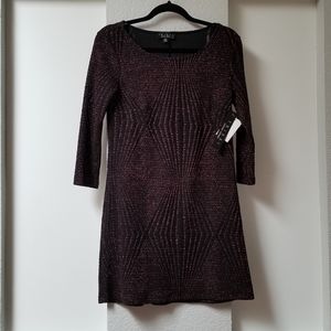 Black long sleeve sparkly dress